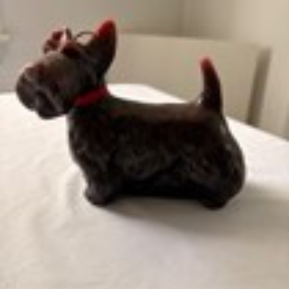 Vintage Scottish Terrier Dog Candle - 6.5" long x 6" tall - chipped ear - Picture 3 of 10